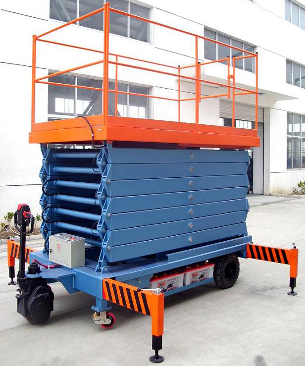 红河助力行走剪叉式高空作业平台